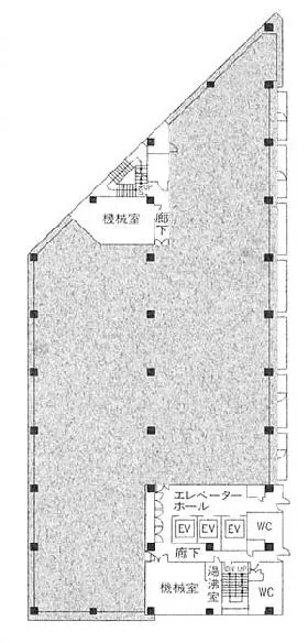 広尾プラザビルの基準階図面