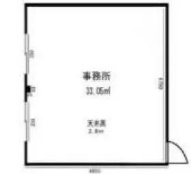 津田ビルの基準階図面