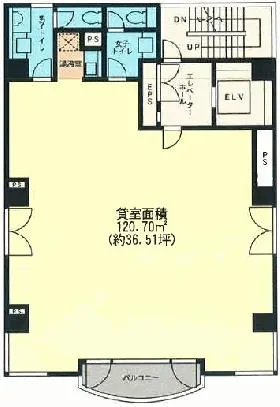 アセンド新橋の基準階図面