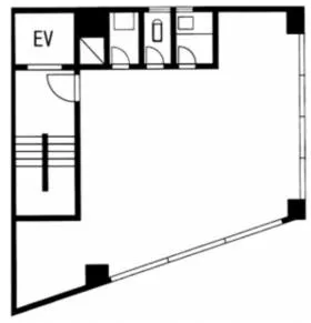 尾島ビルの基準階図面