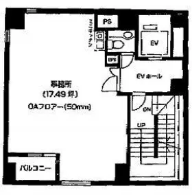 汐留プリプラビルの基準階図面