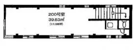 中銀第2新橋マンションの基準階図面