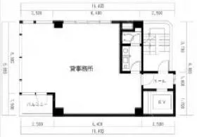 昌栄ビルの基準階図面