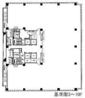 品川東急ビルの基準階図面