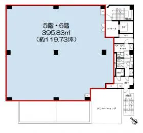 KDX中目黒ビルの基準階図面