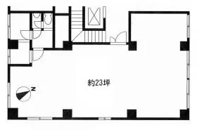 鳥森ビルの基準階図面