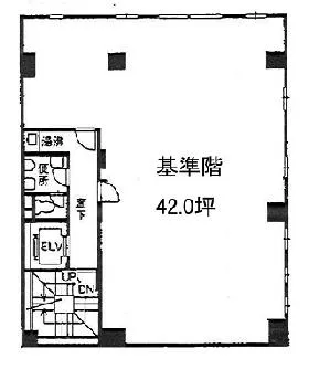 石田ビルの基準階図面