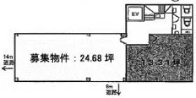 藤代ビルの基準階図面