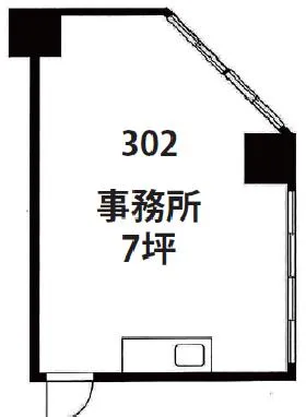 久松ビルの基準階図面