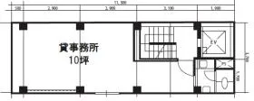 山田ビルの基準階図面
