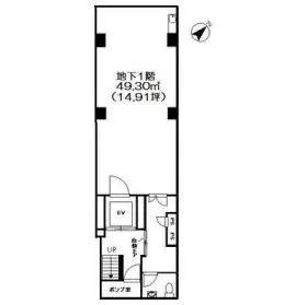 ヴェルデイ新橋ビルの基準階図面
