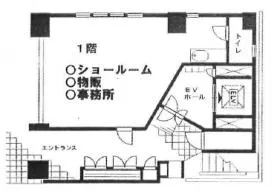 新橋ユタカビルの基準階図面