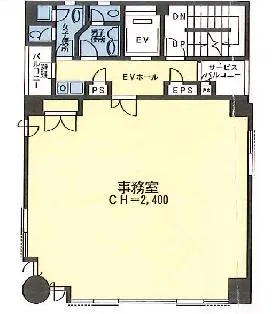 銀座プルミエビルの基準階図面