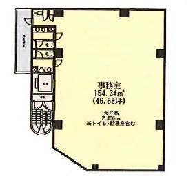 大森ラルタビルの基準階図面