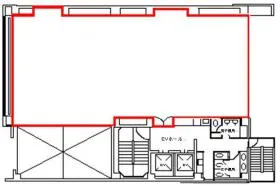 新橋6丁目ビルの基準階図面