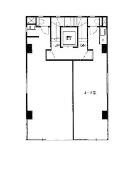 西新橋ビルの基準階図面