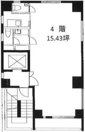 植竹ビルの基準階図面