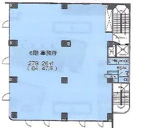 吉田ビルの基準階図面