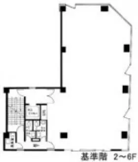 ARISTO虎ノ門(旧:宮田ビル)の基準階図面