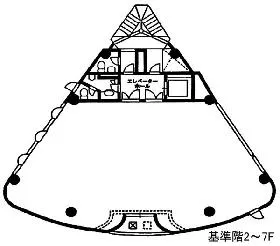 C-Cube南青山ビルの基準階図面