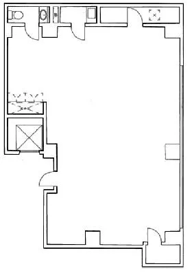MGB麻布十番ビルの基準階図面
