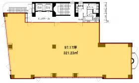 五反田HSビルの基準階図面