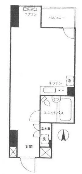サニークレスト三田ビルの基準階図面