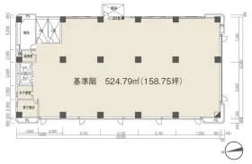 フロンティア秋葉原ビルの基準階図面