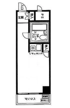 マートルコート三田ビルの基準階図面