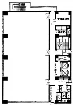 森伝ビルの基準階図面