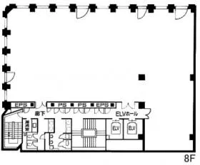 TK-CENTRALビルの基準階図面