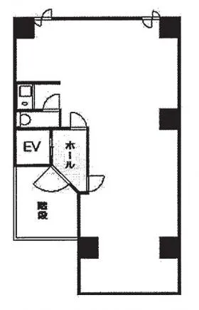 赤川ビルの基準階図面