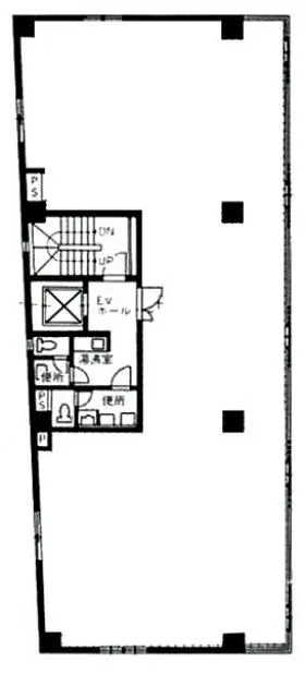 FD三田ビルの基準階図面