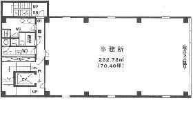 機械工具会館の基準階図面