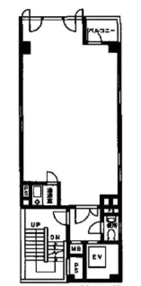 望月ビルの基準階図面