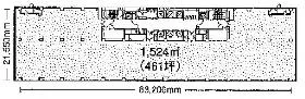 九段センタービルの基準階図面