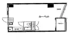 三愛ビル梅館の基準階図面