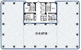 日教販ビルの基準階図面