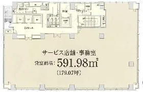 八重洲口大栄ビルの基準階図面