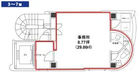 コタニタワーの基準階図面