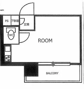 サンバティオ高田馬場の基準階図面