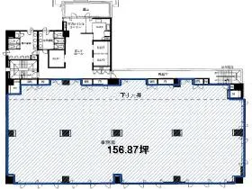 KDX銀座イーストビルの基準階図面