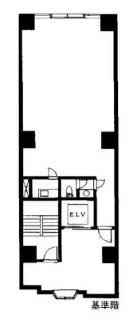松島第1ビルの基準階図面