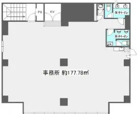 フジイビルの基準階図面