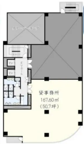 第2キンズメンビルの基準階図面