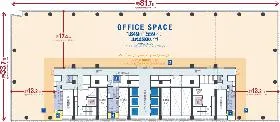 横浜三井ビルディングの基準階図面