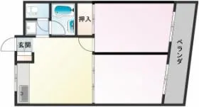 アビタシオン落合ビルの基準階図面