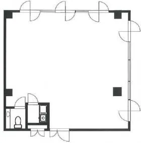 ROYAL四谷ビルの基準階図面