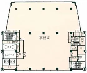 サンタワーズビルの基準階図面