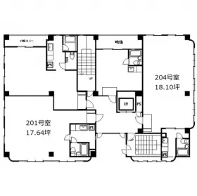 オオタケ第5ビルの基準階図面